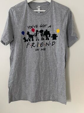 Toy Story Gray 'You've Got a Friend in Me' Toy Silhouette Graphic Tee